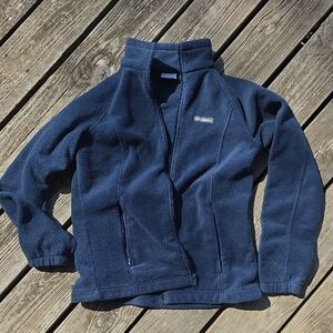Columbia Navy Blue Fleece Womens Jacket